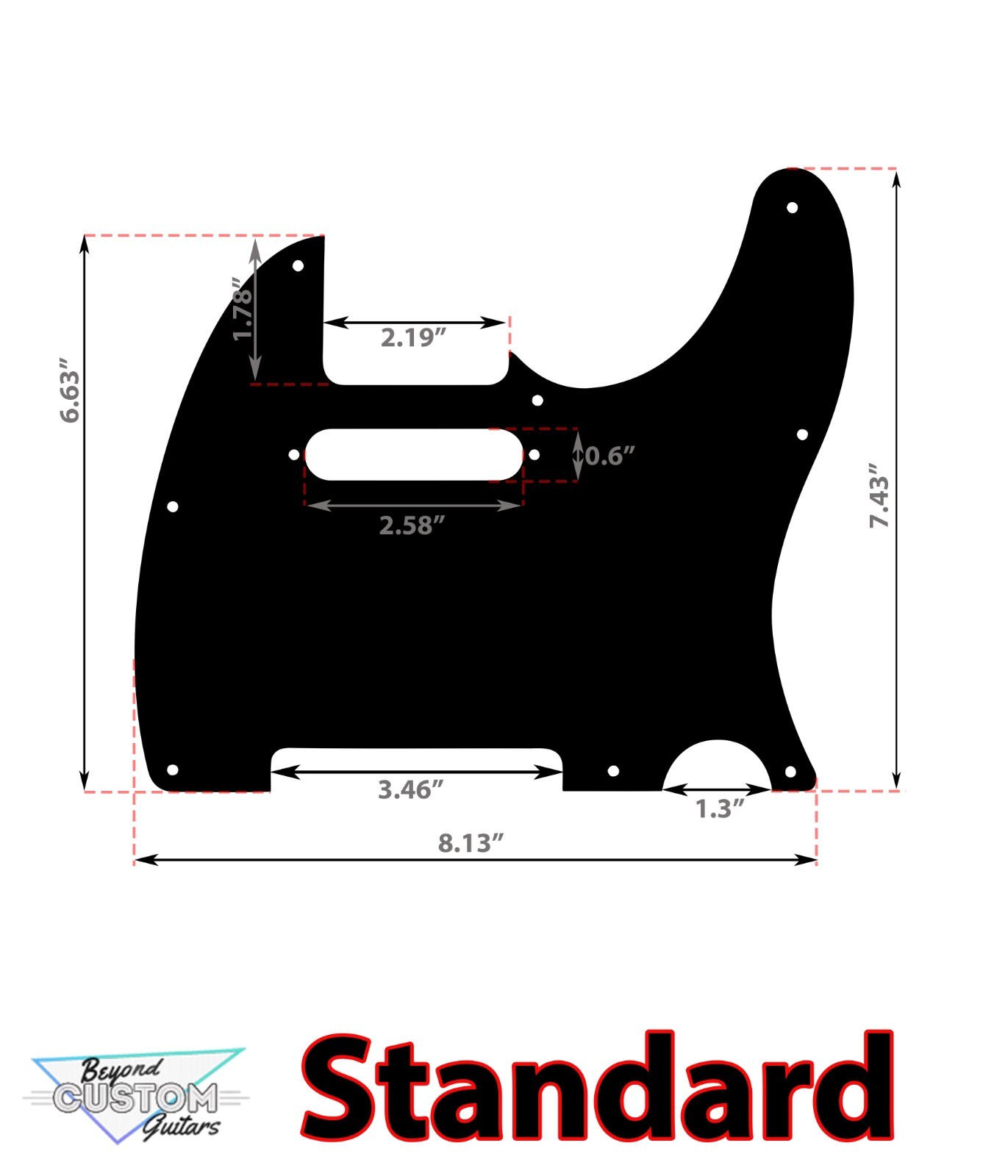Faux Brushed Aluminum Paisley Telecaster Pickguard - Industrial Stylish Art