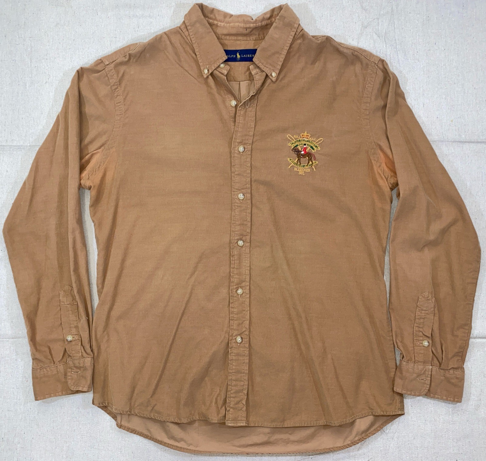Vintage Polo Ralph Lauren Bleeker Equestrian Hunt Club Brown Corduroy Shirt XL Vintage Polo Ralph Lauren Bleeker Equestrian Hunt Club Brown Corduroy Shirt XL