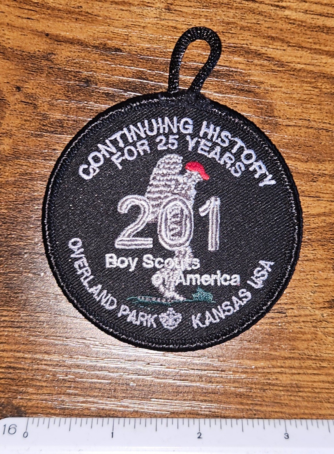 Overland Park Kansas USA Troop 201 Continuing History BSA Patch