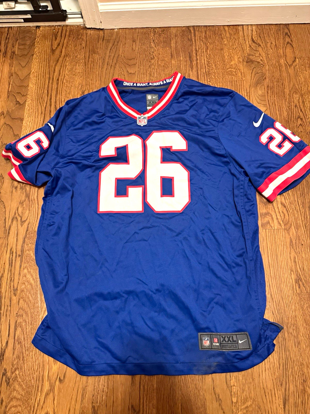 Nike New York Giants Saquon Barkley #26 NFL Jersey Men\'s XXL Blue