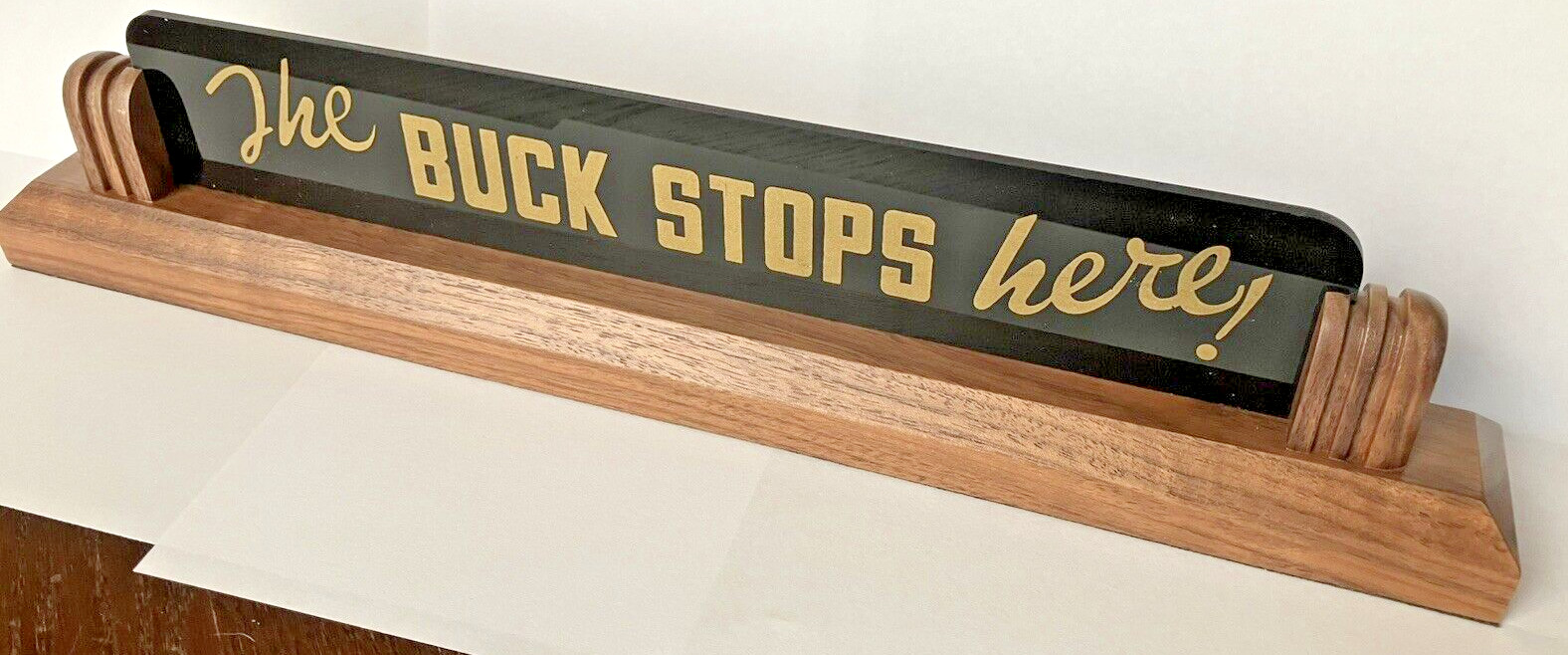 Harry Truman Replica Buck Stops Here desk plaque Harry Truman Replica Buck Stops Here desk plaque
