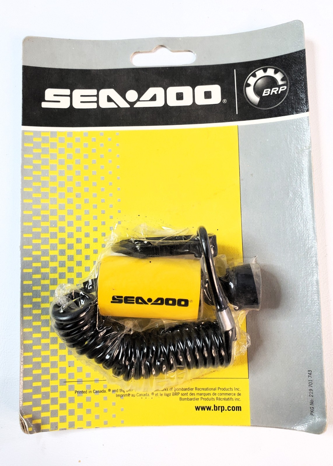 Sea-Doo New OEM Floating Safety Lanyard Kill Switch Key 278001431 Non DESS Yelw