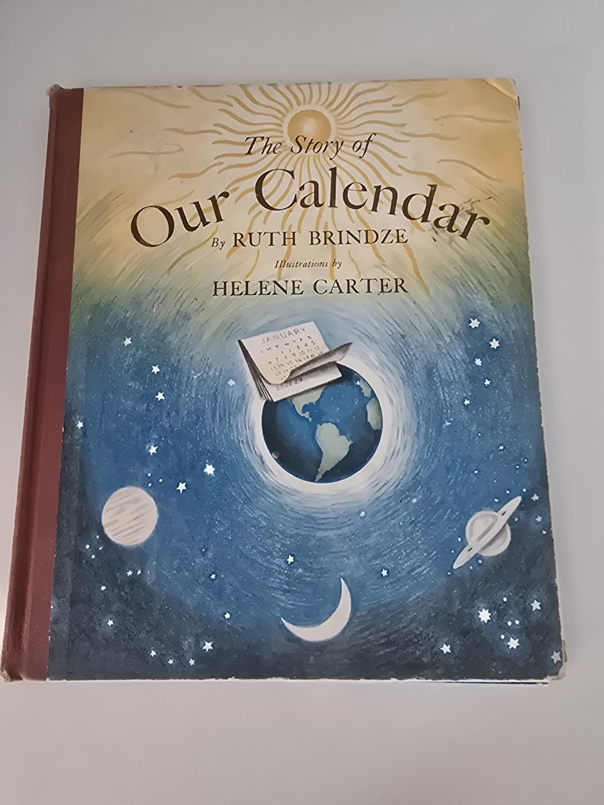 Vintage 1949 The Story of Our Calendar Ruth Brindze HC Children\'s Book Carter Vintage 1949 The Story of Our Calendar Ruth Brindze HC Children\'s Book Carter