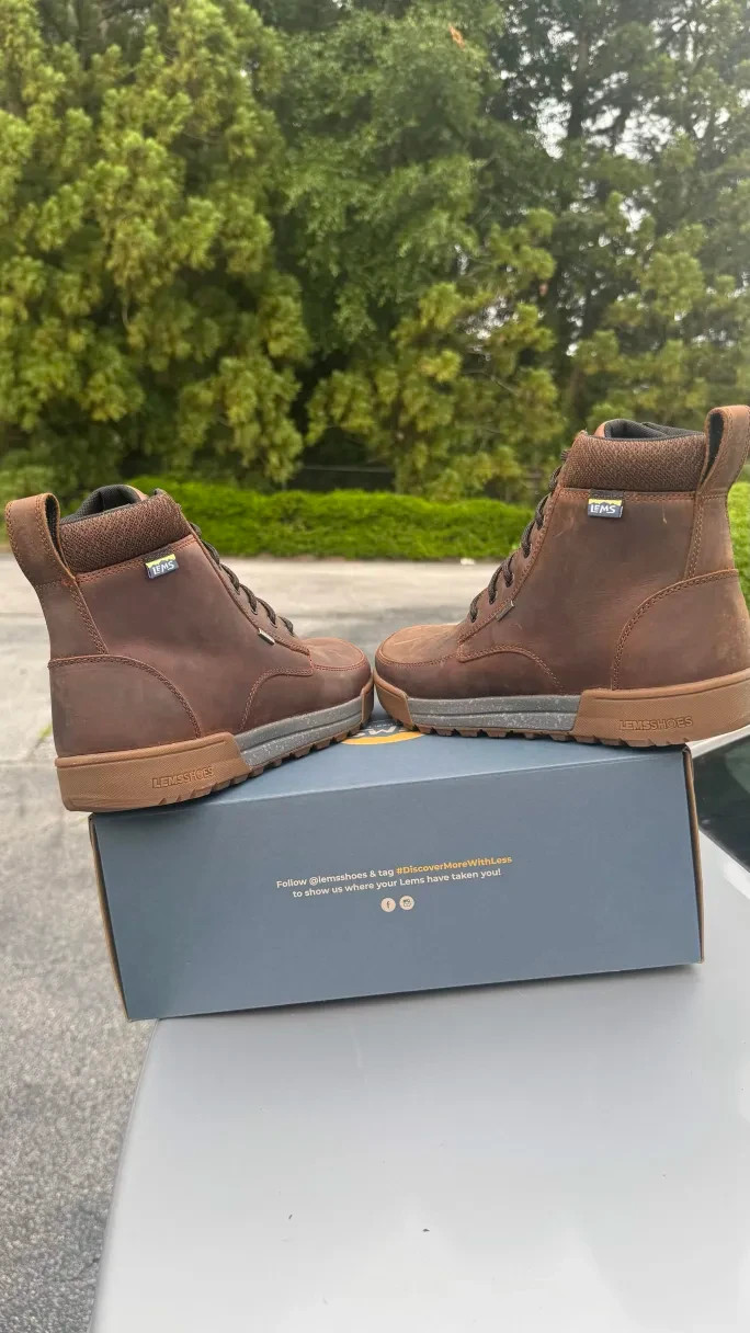 Lems Shoes Boulder Summit Waterproof Boots Rugged Bark Multiple Sizes MSRP $210+