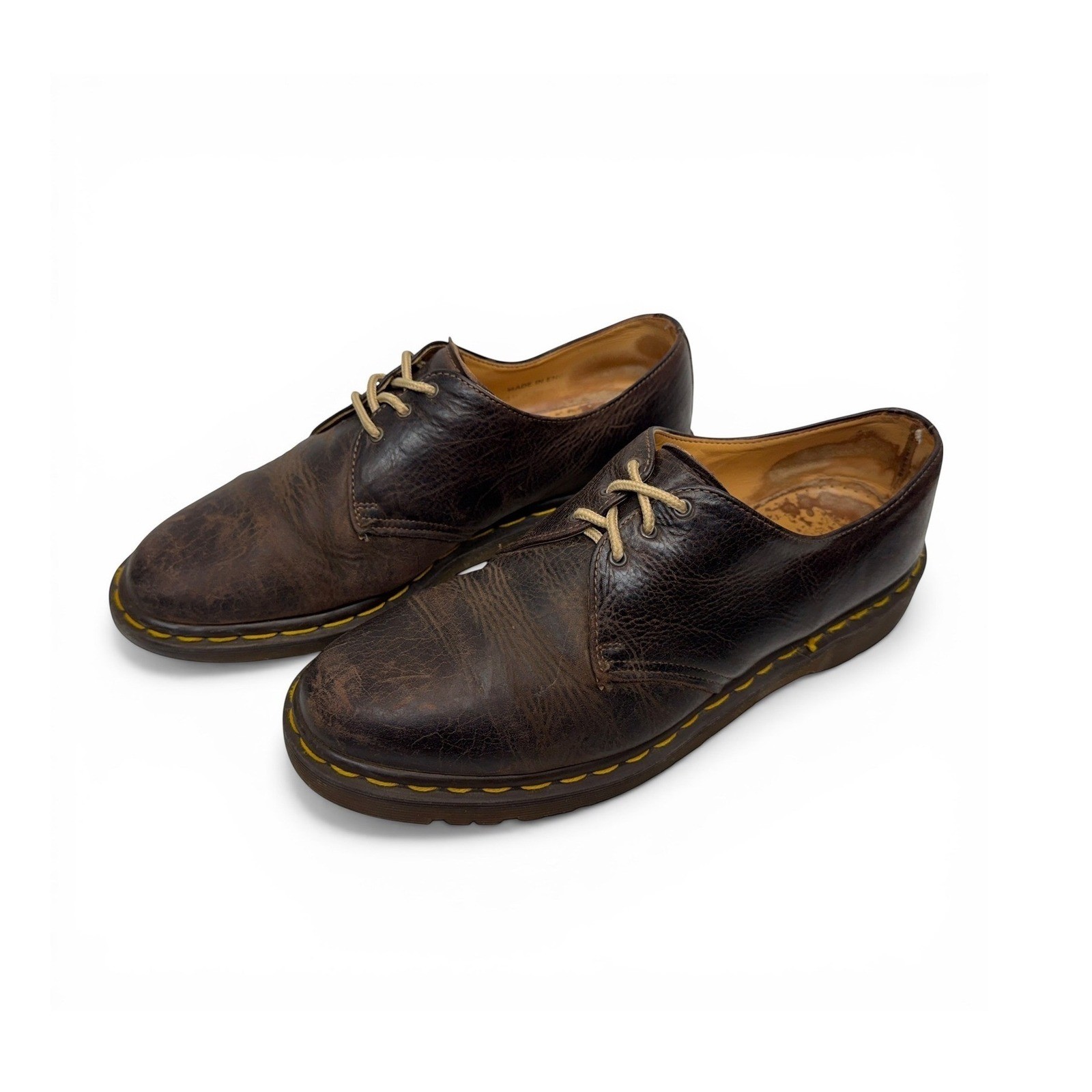 Dr. Martens VTG Early 90s 1461 3 Eye England Men UK10 US11 Lug Sole Oxford Shoes