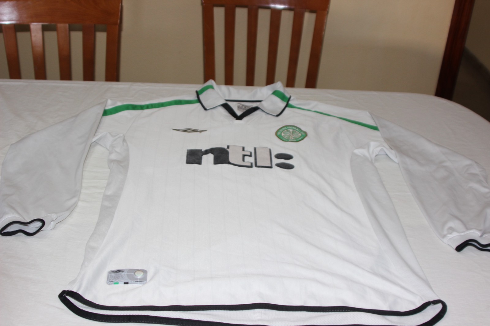 Official Celtic Football Shirt 2001-02 Glasgow Umbro Size NTL