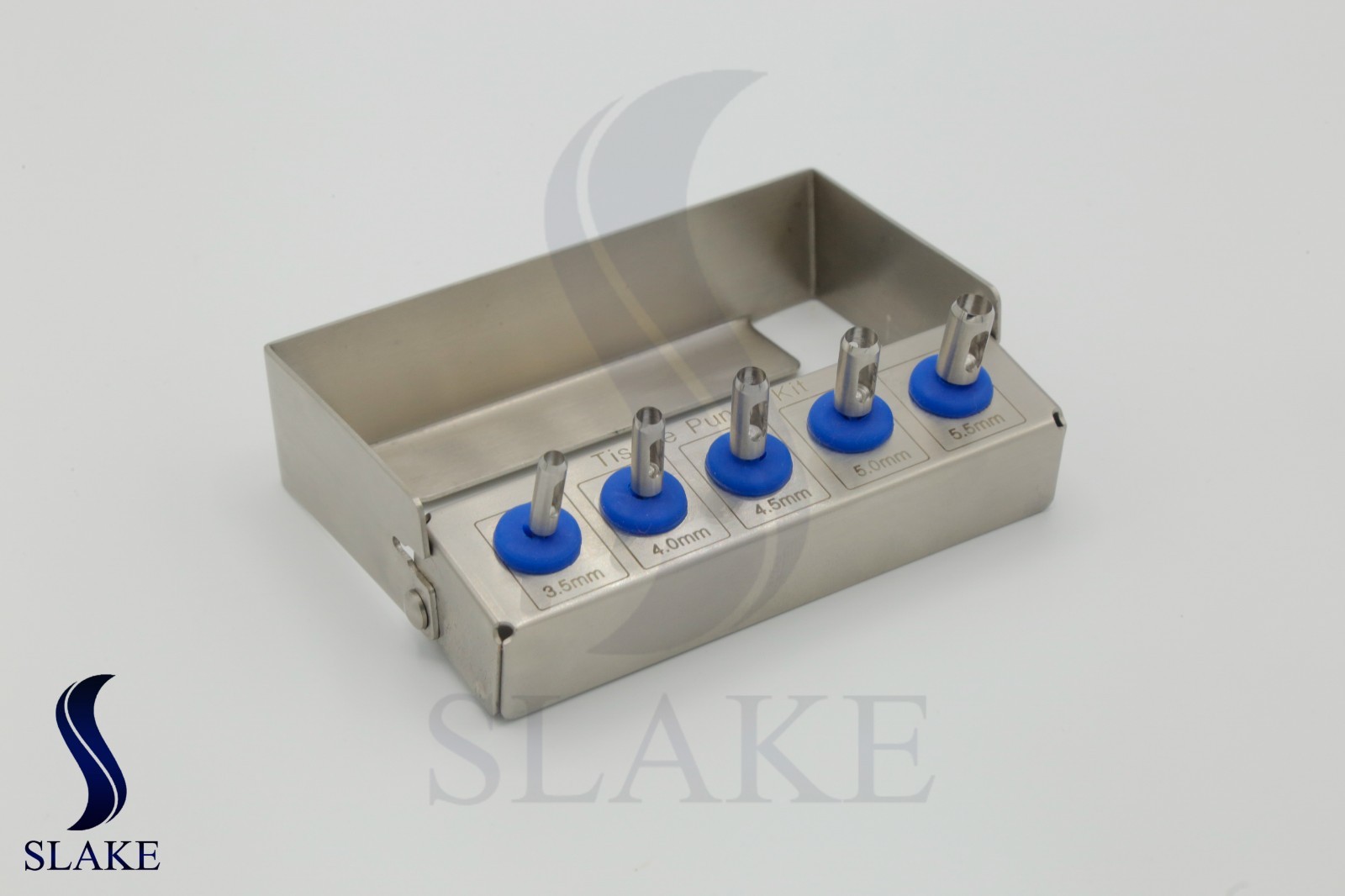 5 Pcs Dental Tissue Punch Kit With Bur Holder Dental