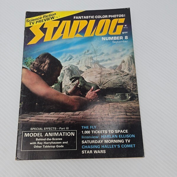Starlog Magazine #8 Sept 1977 Harlan Ellison Interview Star Wars Sci Fi TV