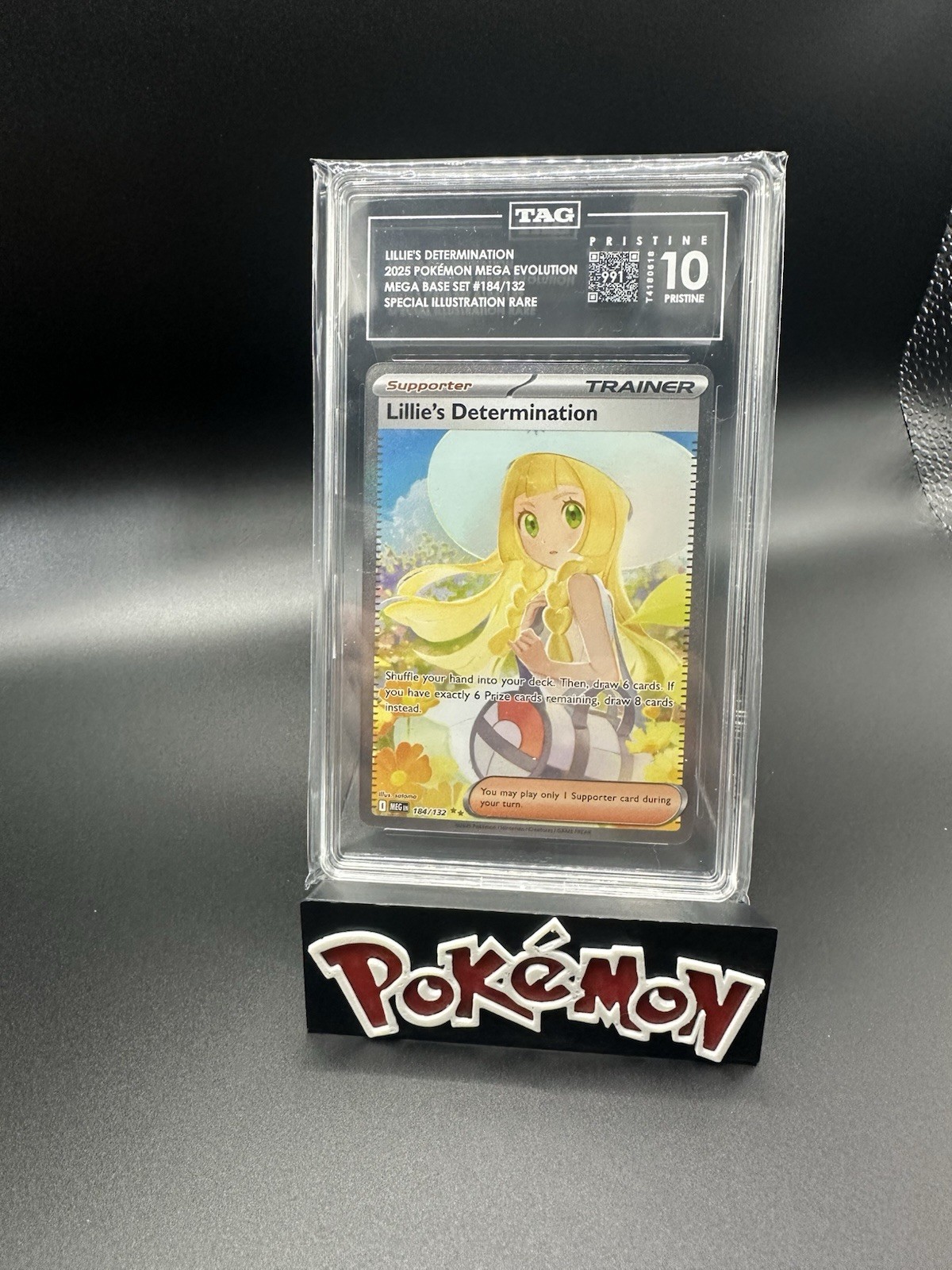 TAG 10 PRISTINE Lillie\'s Determination 184/132 SIR Mega Evolution Low Pop 3 TAG 10 PRISTINE Lillie\'s Determination 184/132 SIR Mega Evolution Low Pop 3