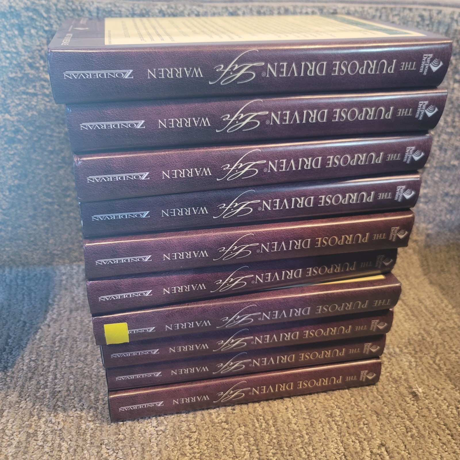 Lot of 10 Copies of The Purpose Driven Life by Rick Warren - Hardcover