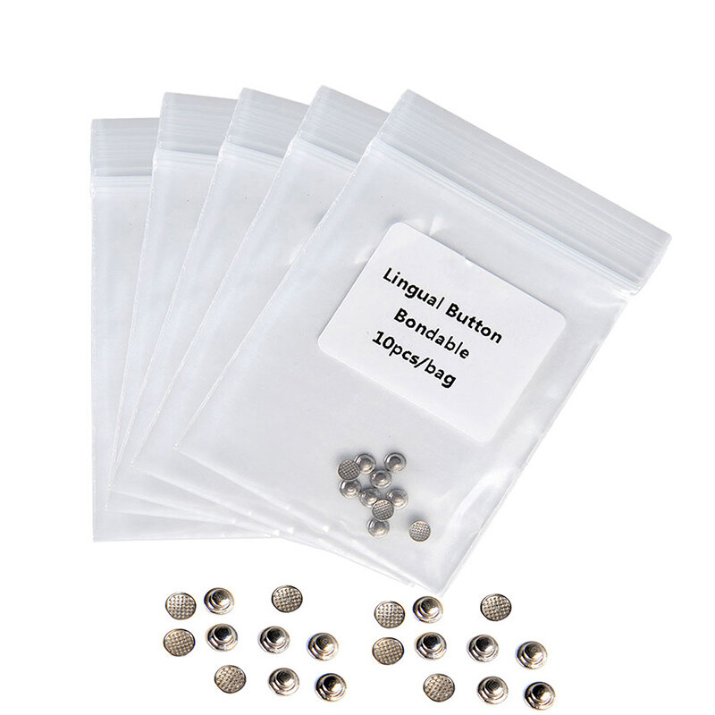 7 Models 10pcs/bag Dental Orthodontic Lingual Buttons Bondable Round Mesh Base
