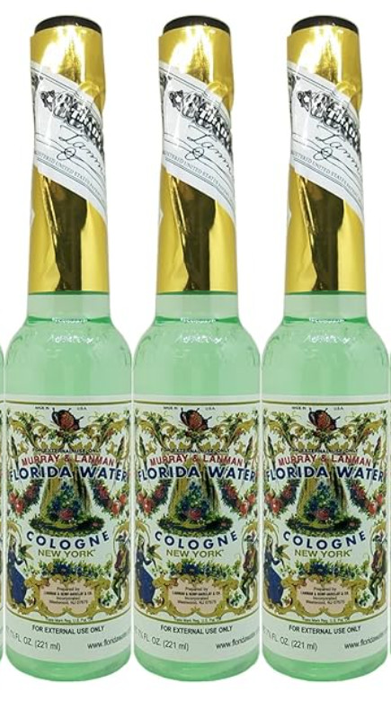 Florida Water (Agua Florida) Cologne Plastic Bottles 7.5 fl. oz.  (3 BOTTLES)