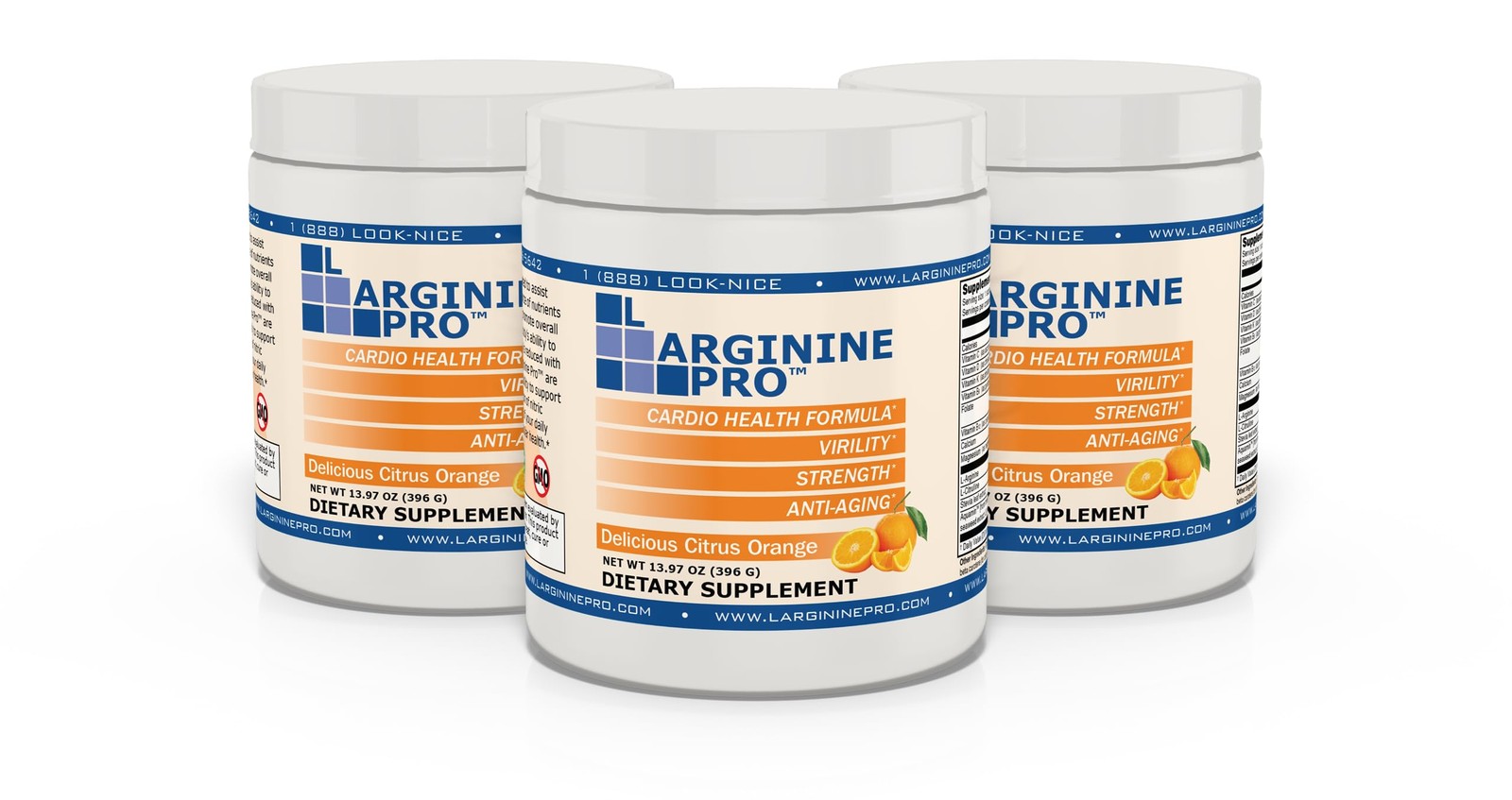 L-ARGININE PRO | 5,500mg L-Arginine Plus L-Citrulline 1,100mg Orange Powder D...