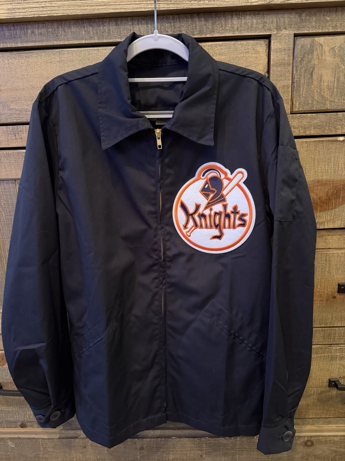 Men's Ebbets Field Flannels New York Knights Field Jacket-SM-Black-NWT
