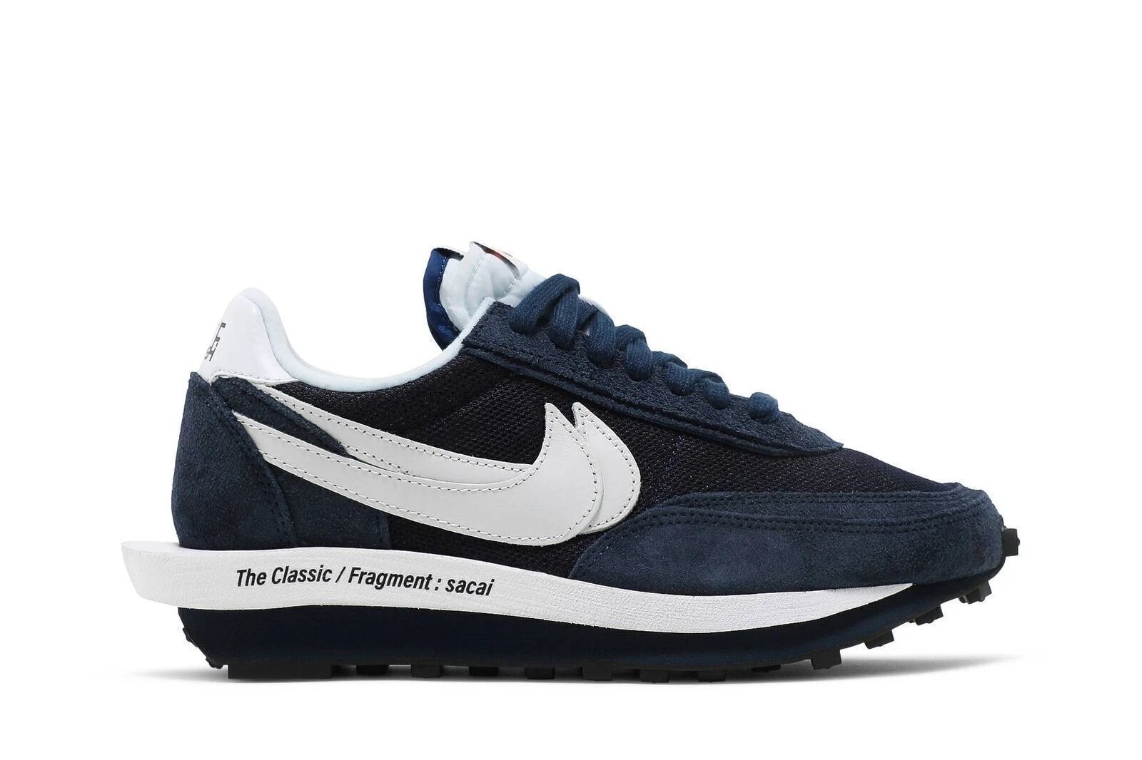Sacai x Nike LDV Waffle Men\'s Sneakers Black DH2684-400 Suede Nylon Swoosh Sacai x Nike LDV Waffle Men\'s Sneakers Black DH2684-400 Suede Nylon Swoosh