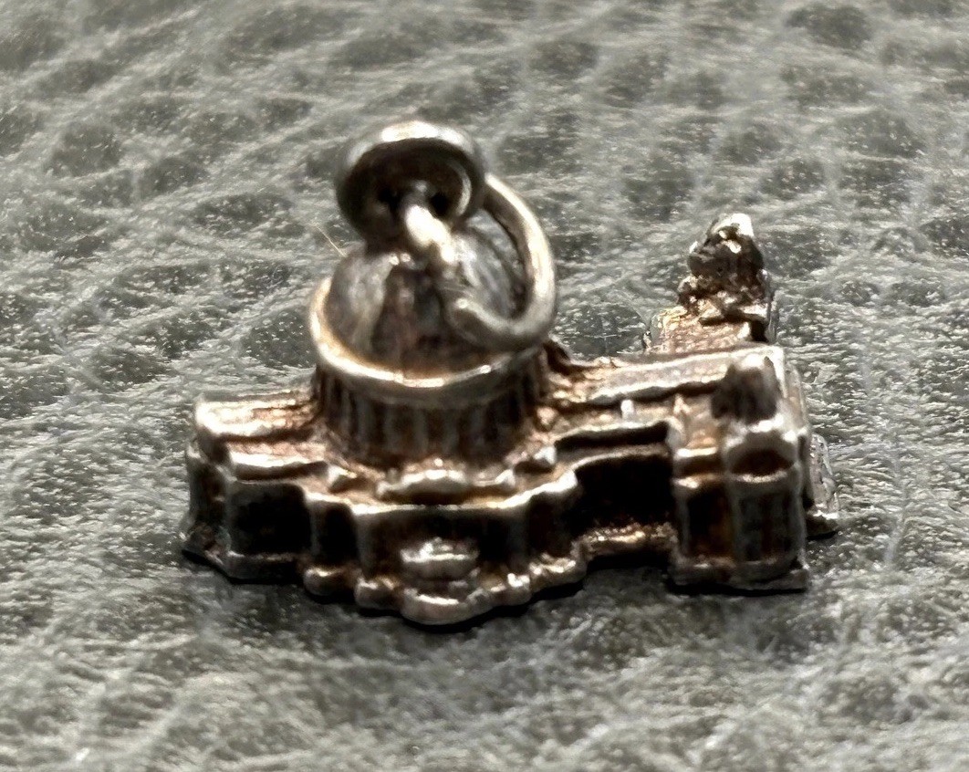 Vintage St. Paul’s Church Sterling Silver 925 Building Charm or Pendant