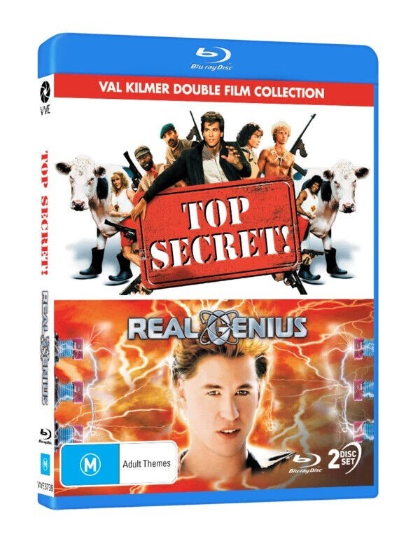 Top Secret (1984) & Real Genius (1985) Val Kilmer Blu-Ray NEW (USA Compatible)