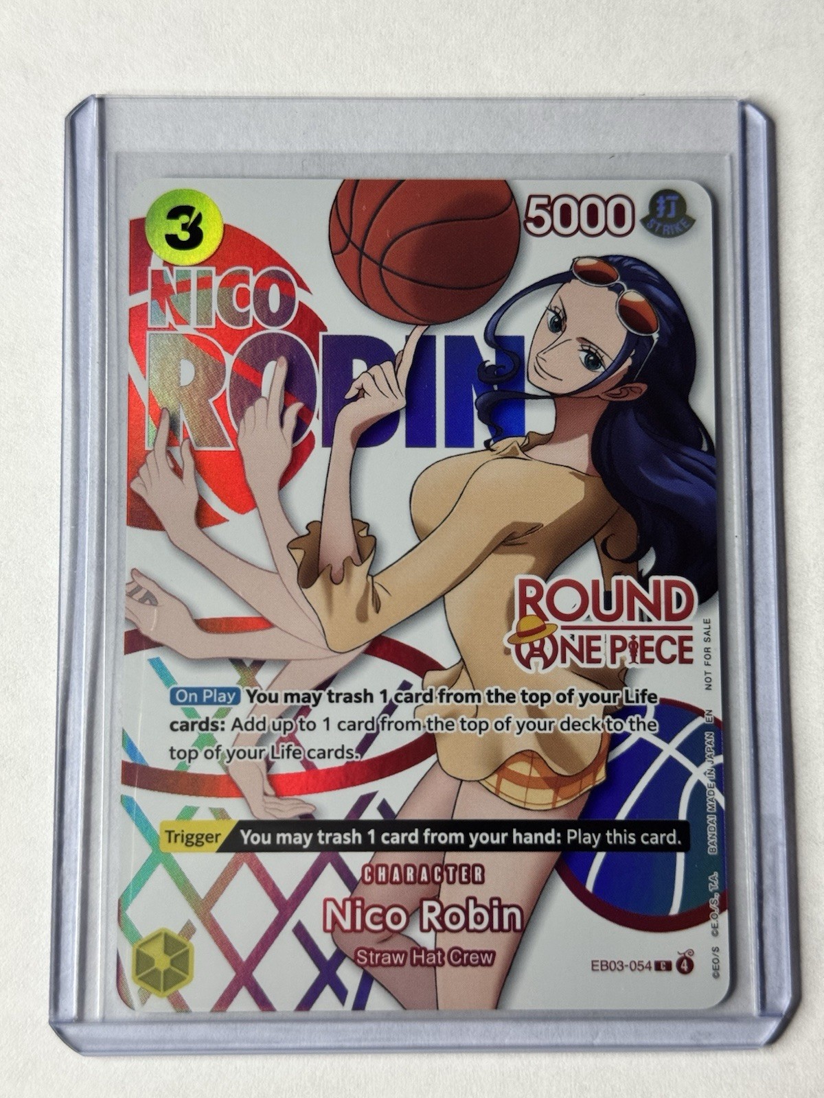 Round 1 x One Piece Nico Robin EB03-054 Promo Card ENGLISH NM Round 1 x One Piece Nico Robin EB03-054 Promo Card ENGLISH NM