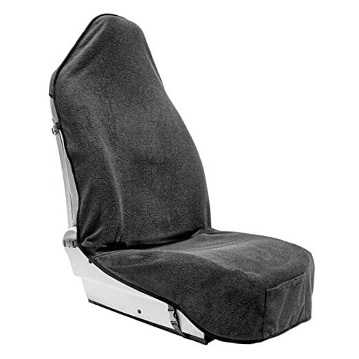  Terry Cloth Sweat Towel Seat Cover; Carseat Towel Protector; 1pcs Front Grey