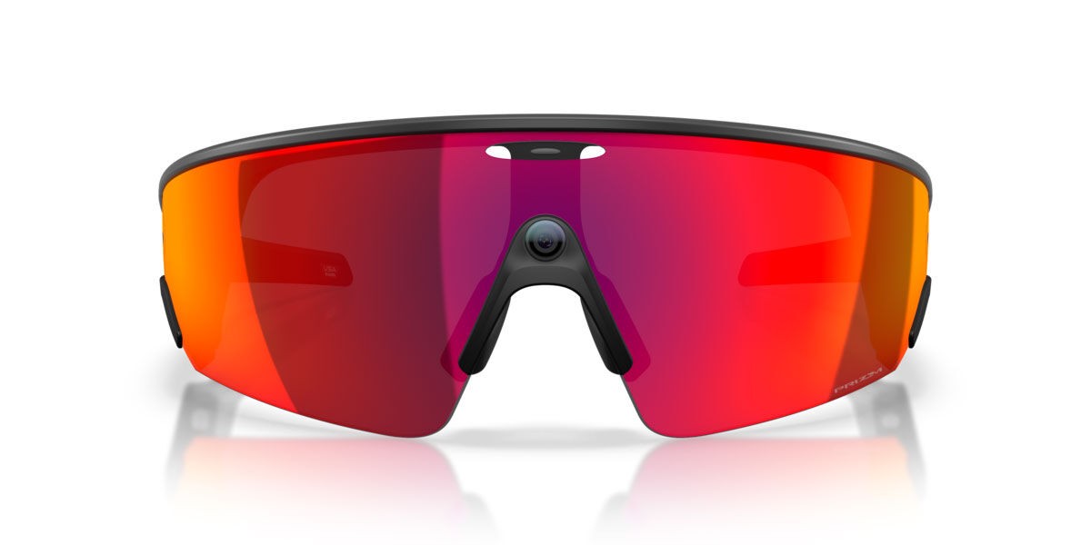 Oakley Meta Vanguard Smartglasses with Prizm Road Lenses, Black Frame,