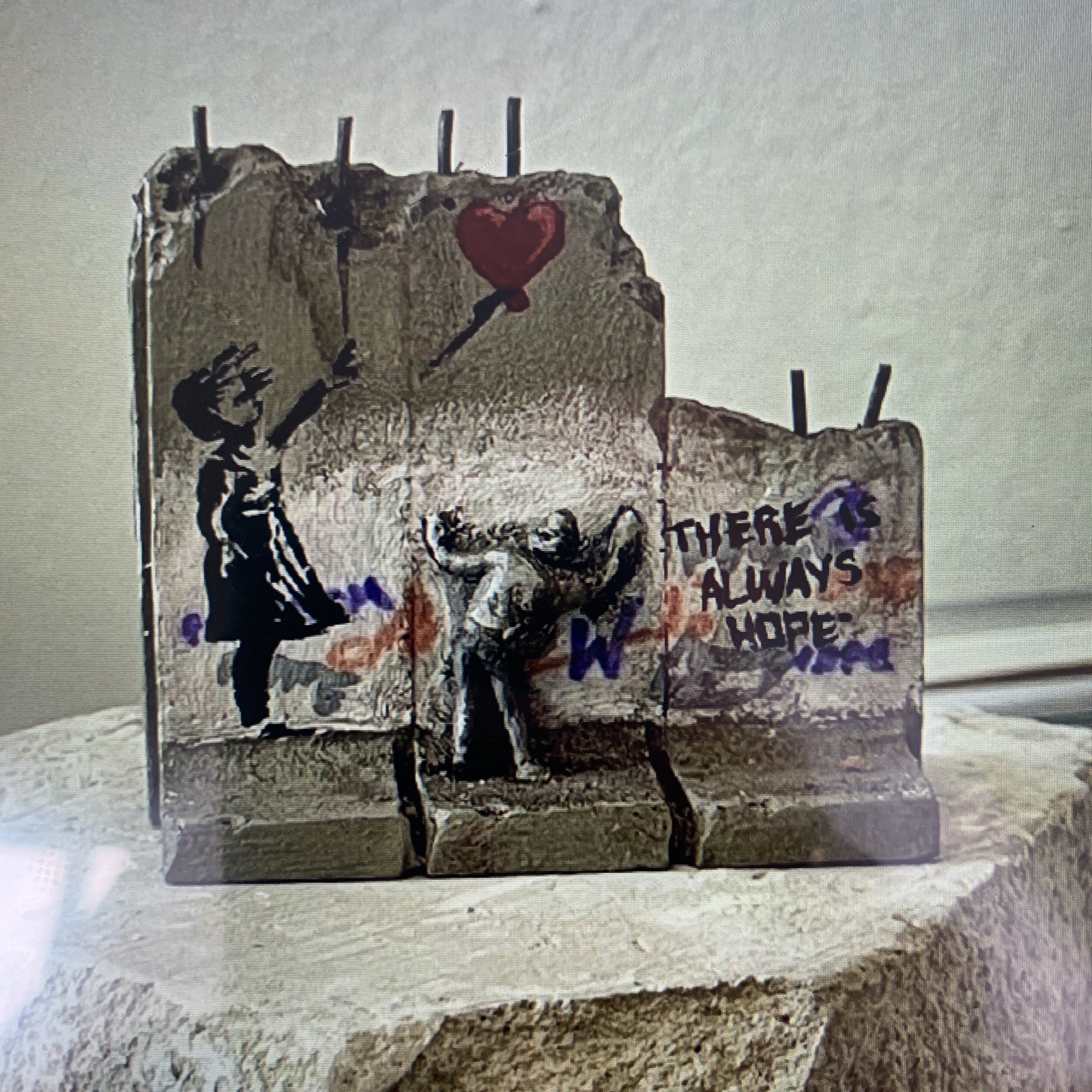 Banksy - Girl with the Red Balloon - Original From The Walled Off Hotel