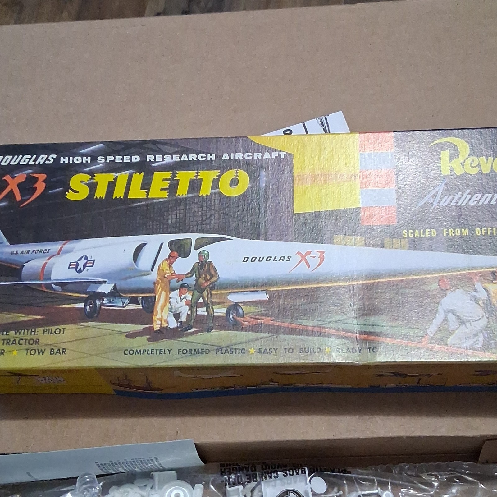 Revell H-259:89 Douglas X-3 Stiletto in Original Box 1955 vintage