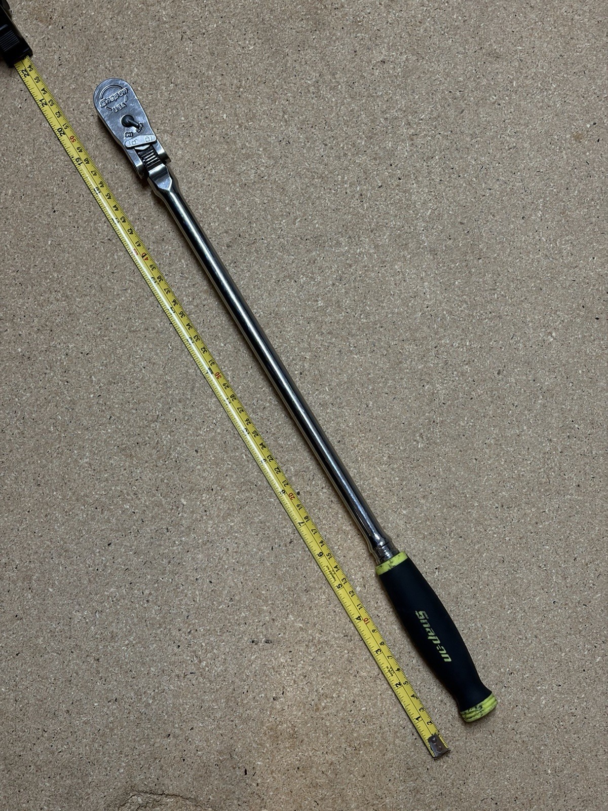 Snap On 3/8 Extra Long Locking Flex Head Ratchet Soft Grip Hi Viz Yellow Fhllx80 Snap On 3/8 Extra Long Locking Flex Head Ratchet Soft Grip Hi Viz Yellow Fhllx80