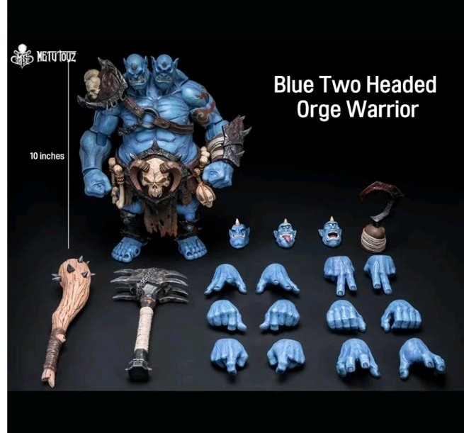 MetyToyz 1/12 Two Headed Ogre Warrior Blue \