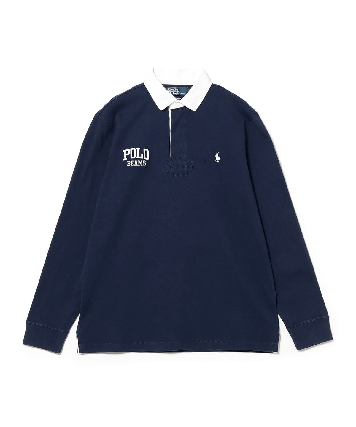 BEAMS Exclusive Polo Ralph Lauren Long Sleeve Rugby Shirt new color:NAVY S/M/L