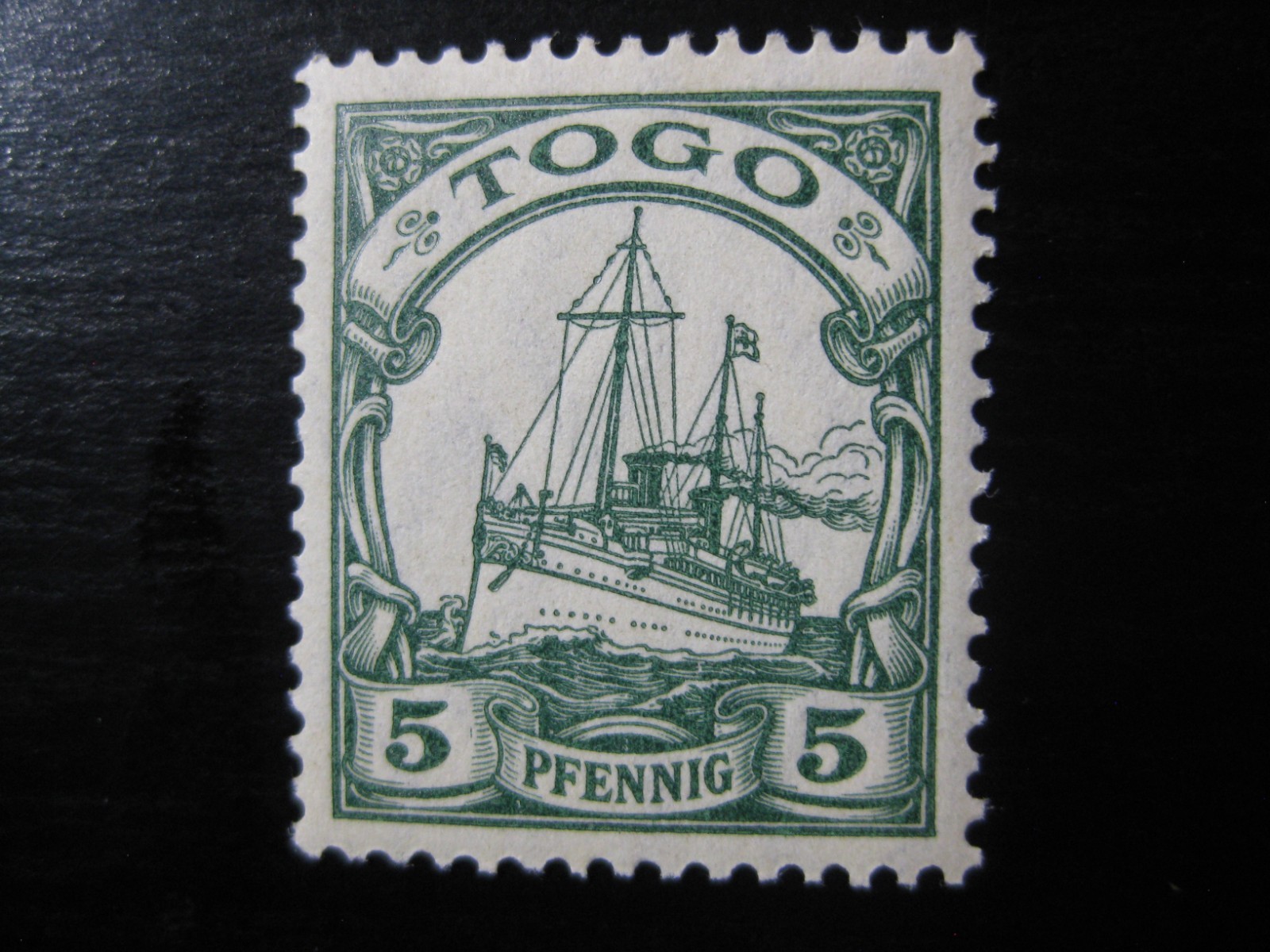 TOGO GERMAN COLONY Mi. #21 mint MNH Kaiser Yacht stamp