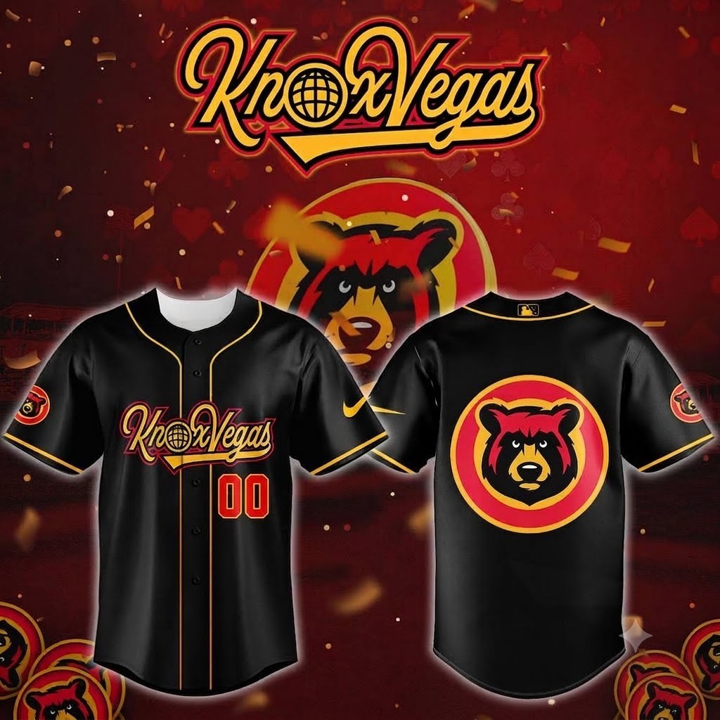 Hot Sale Knoxville Smokies Knox Vegas Baseball Jersey Kid and Adult