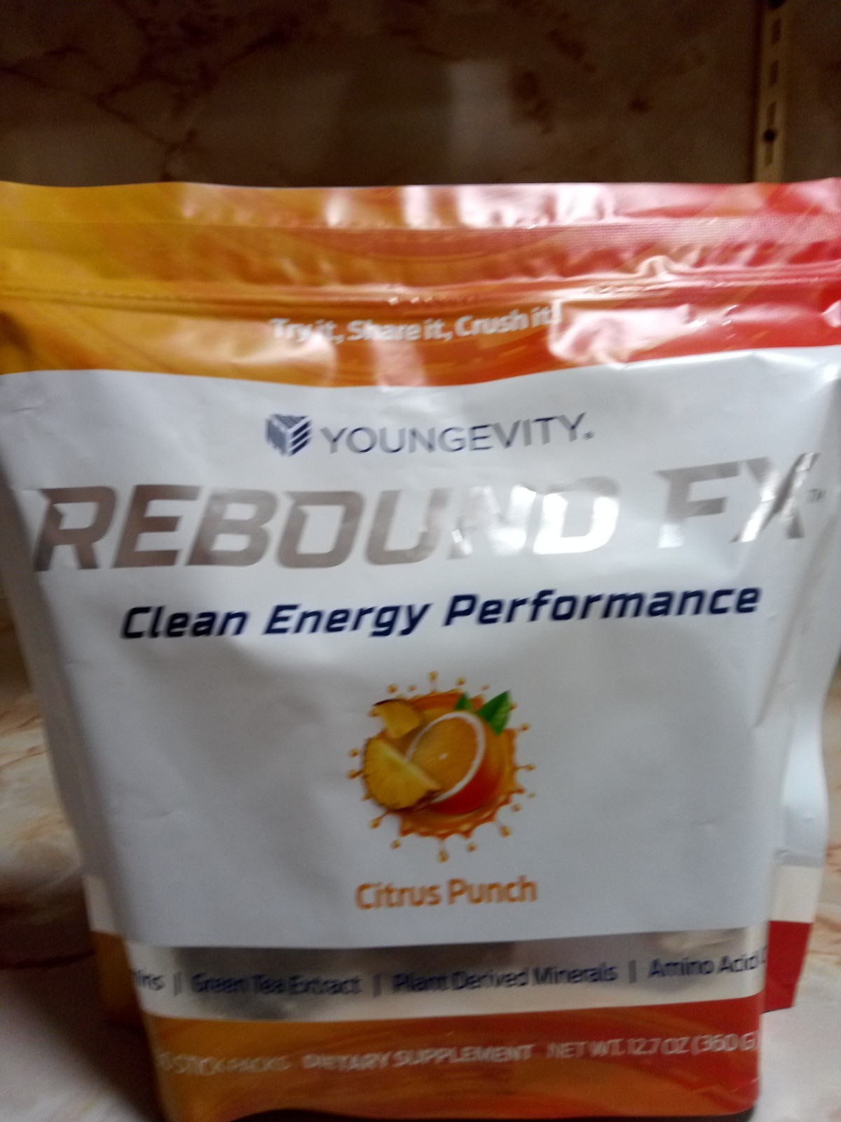 Youngevity ReboundFX  Citrus Punch Mineral Antioxidant 30 on the go sticks $41.9