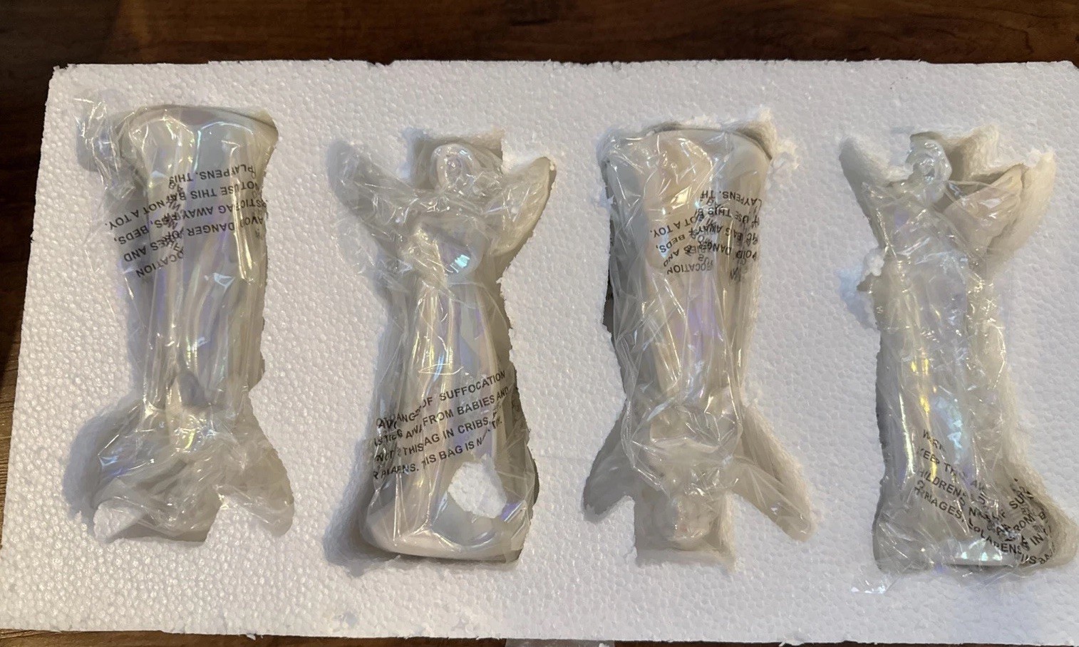 Valerie Parr Hill Set Of Four Angels Iridescent Battery Operated Lighted QVC Valerie Parr Hill Set Of Four Angels Iridescent Battery Operated Lighted QVC