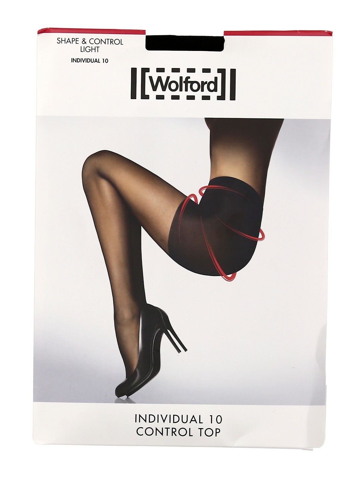 Wolford Individual 10 Soft Control Top Tights in Black L114323 Size S