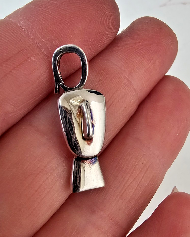 VTG RLM Studio Sterling Silver Modernist abstract face minimalist Pendant