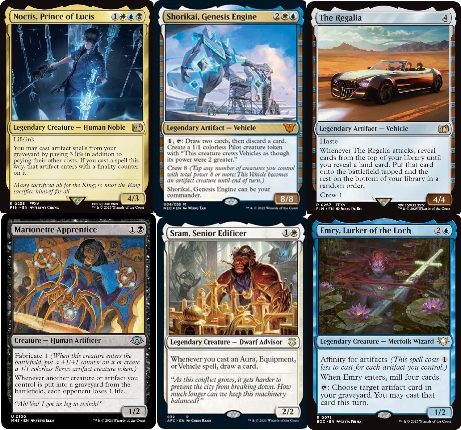 MTG Noctis Commander Deck 100 Magic Cards EDH Final Fantasy - NM - Shorikai -