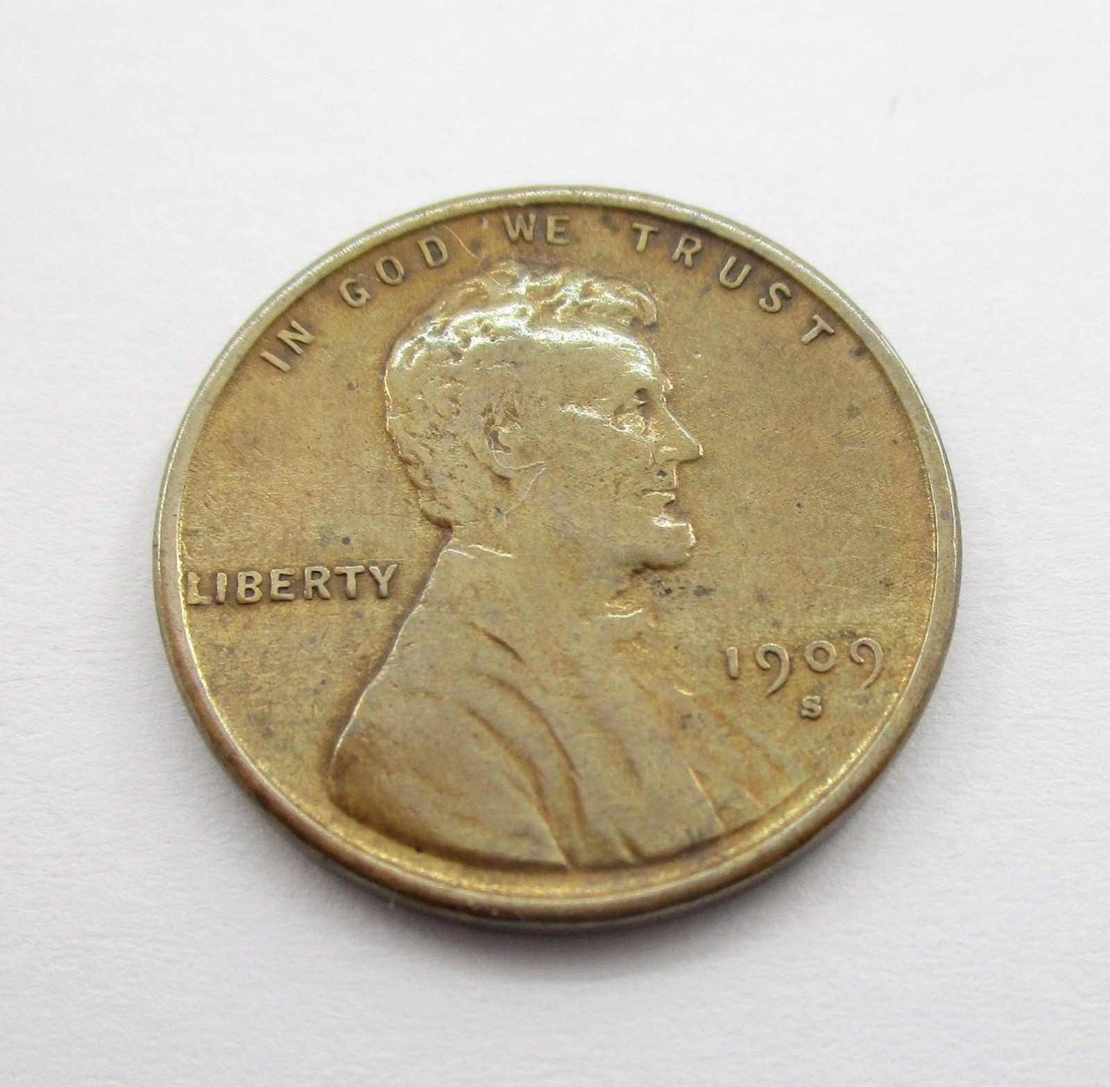 1909 S VDB U.S. Lincoln Wheat Cent VF XF Details Cleaned Rare Key Date Genuine