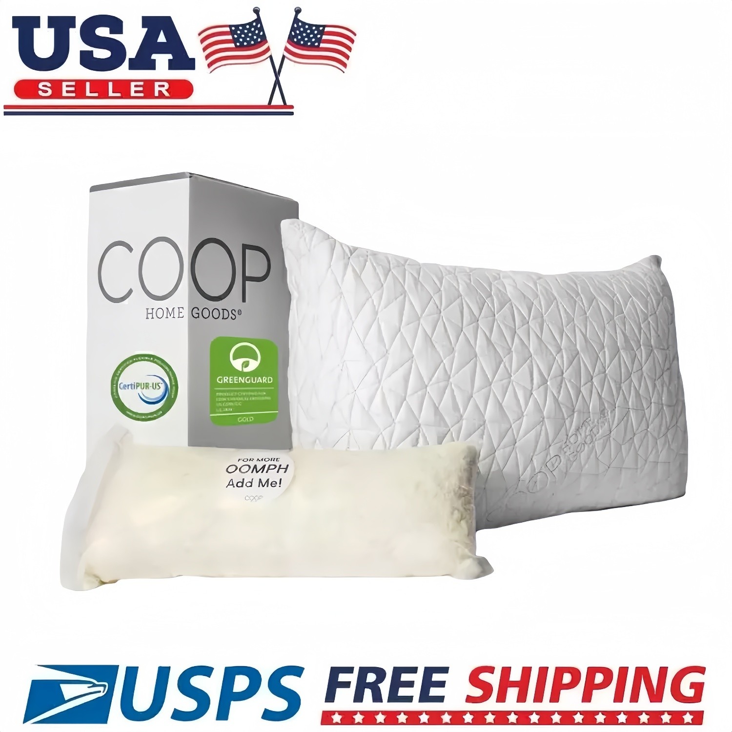 Coop Home Goods Original Adjustable Loft Pillow 20*30