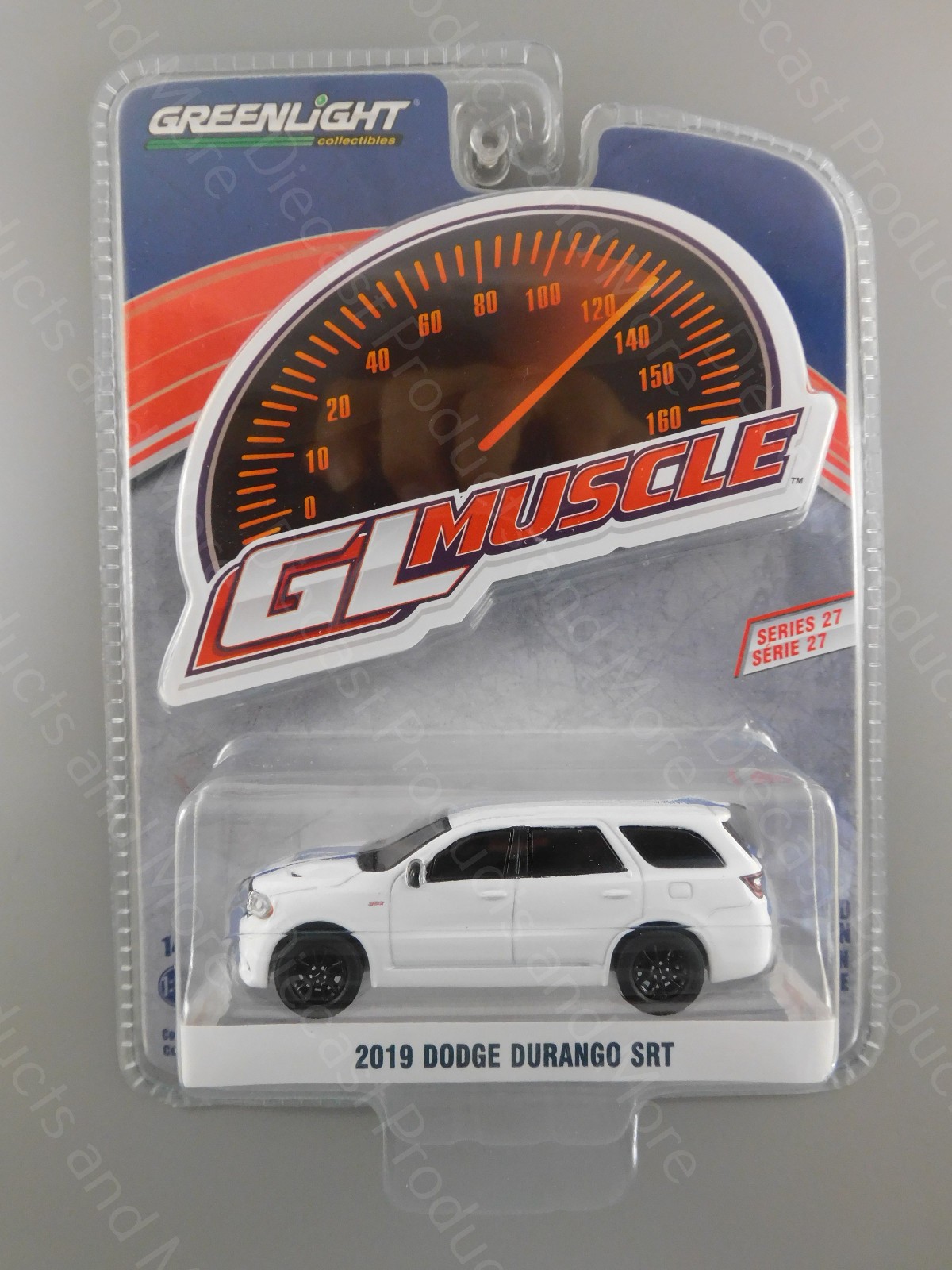 Greenlight 2019 Dodge Durango SRT White & Blue Stripes *GL MUSCLE R27* NIP 1:64