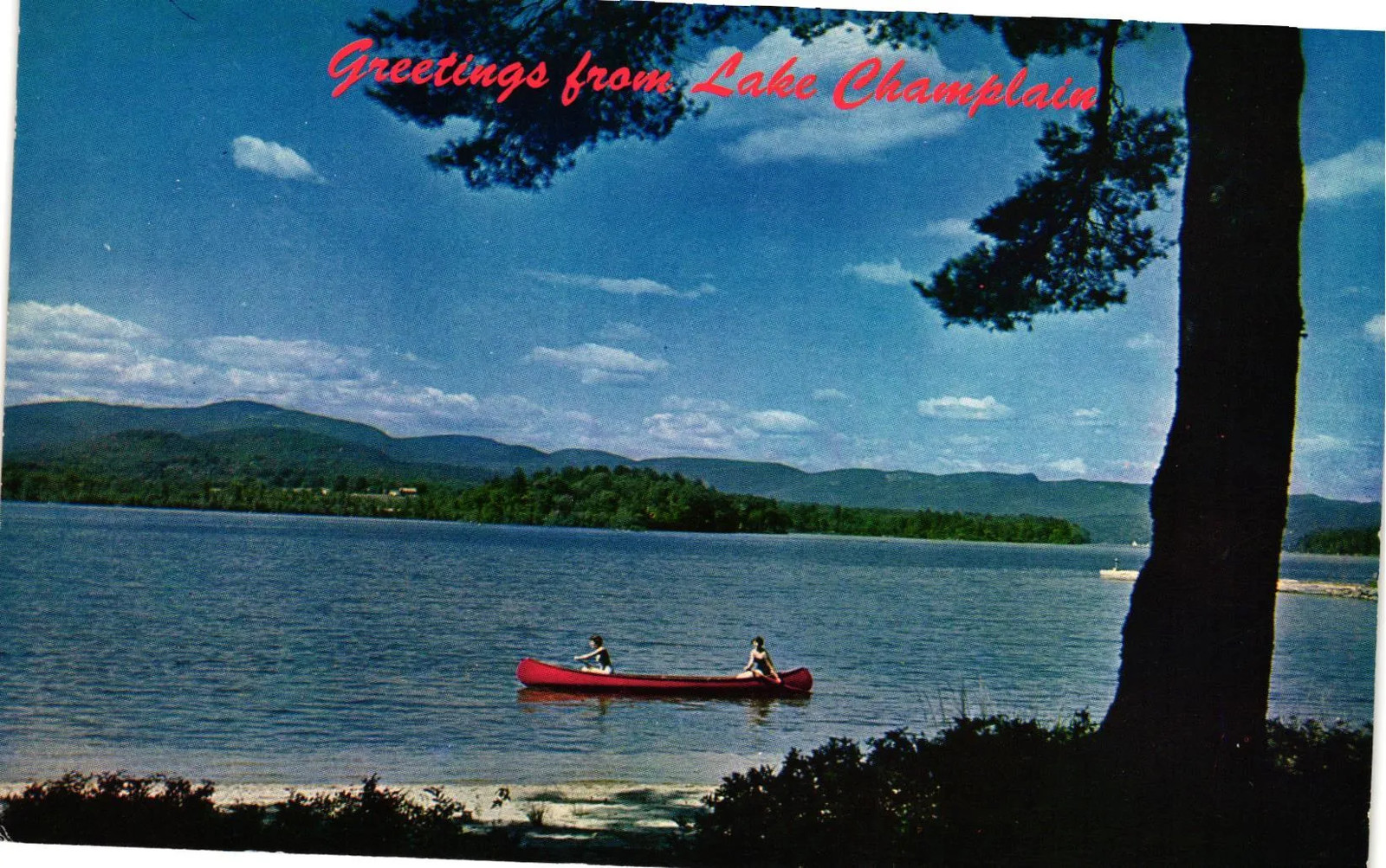 Vintage Postcard- Lake Champlain