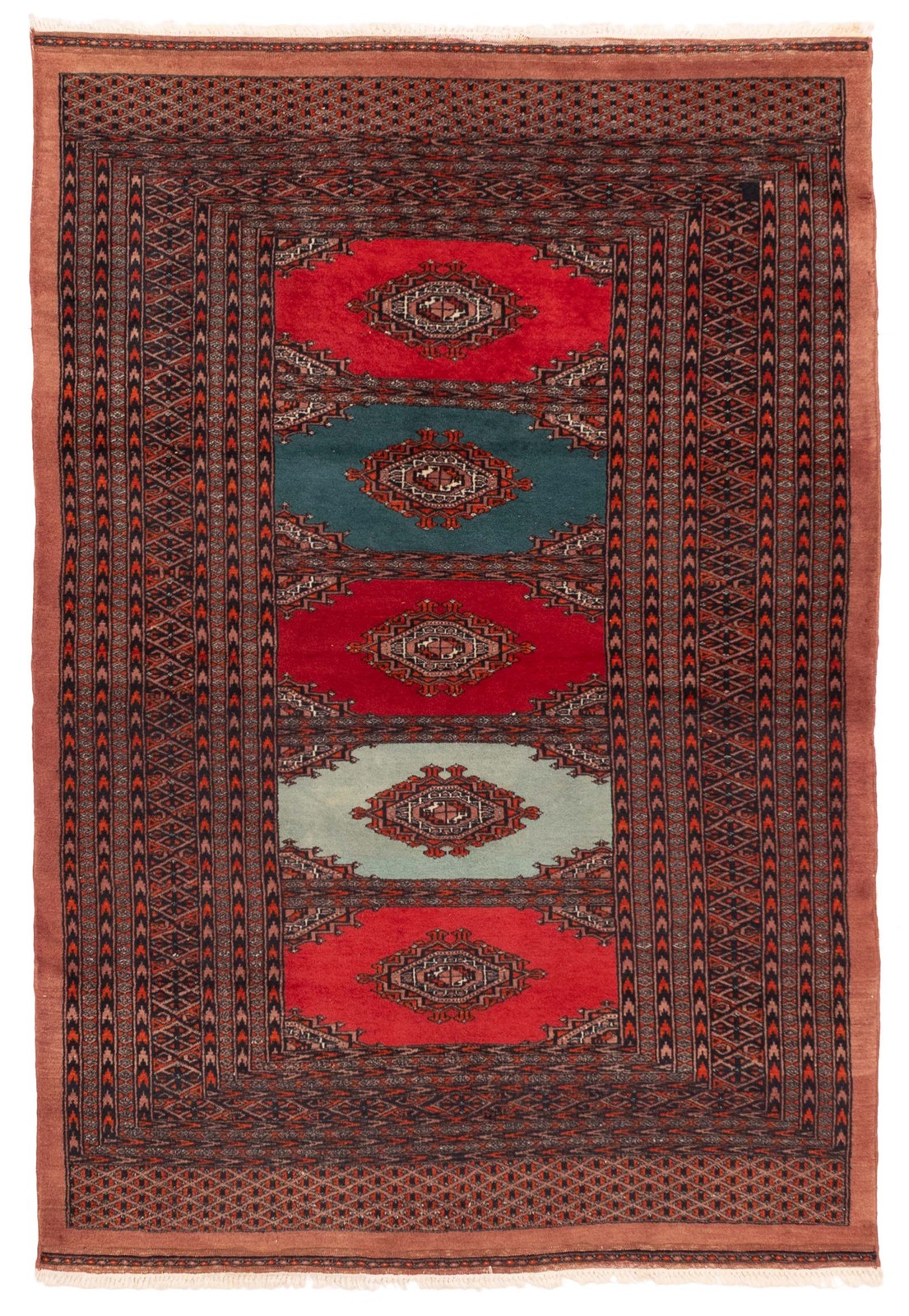 Vintage Traditional Hand-Knotted Area Rug 4\'0\