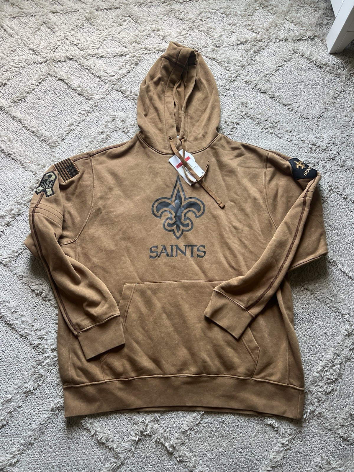 Men’s Nike NFL New Orleans Saints Hoodie Size Large Salute To Service Edition
