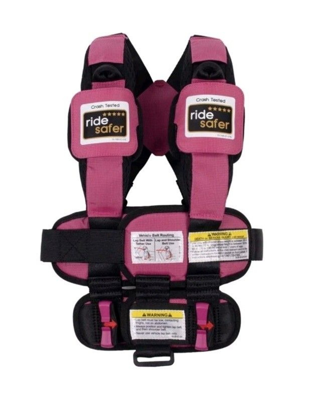 RideSafer Delight Travel Vest Gen 5 (XS) Pink  2+ Years; 26.5–40 lb JD14101PNK