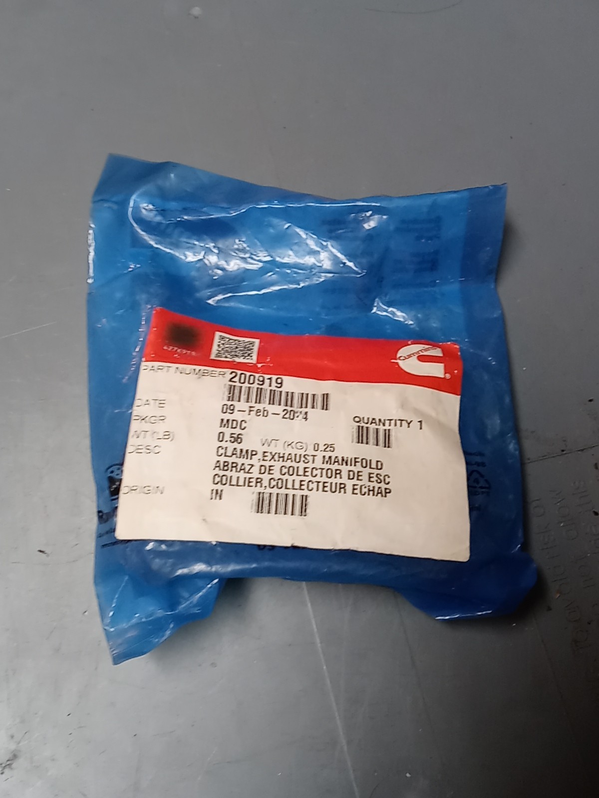 Cummins 200919 Exhaust Manifold Clamp Genuine OEM NOS NH NT 855 N14