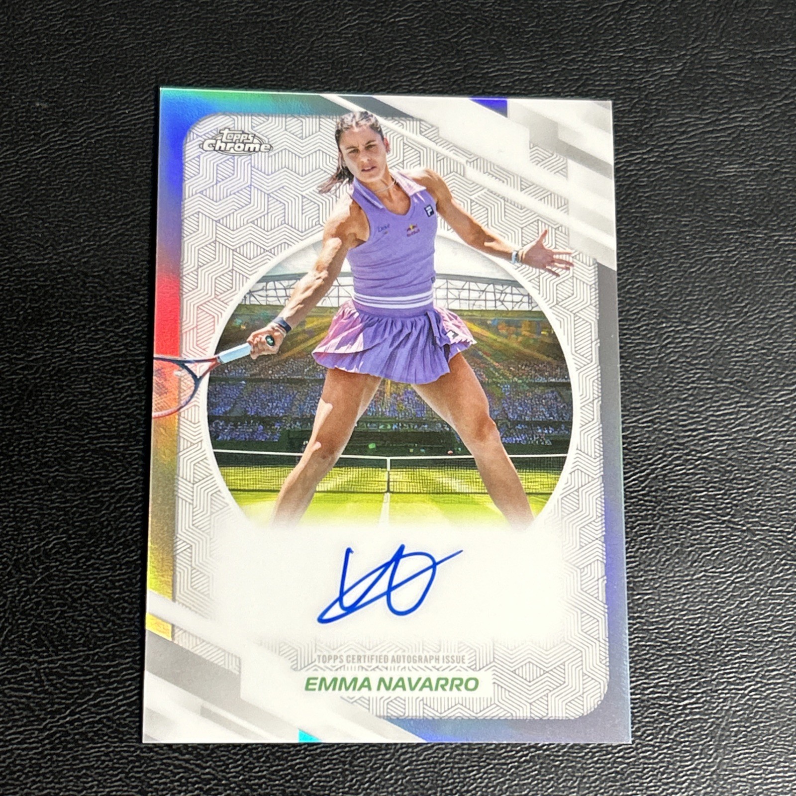 2026 Topps Chrome Tennis Emma Navarro Refractor Auto On Card Autograph 2026 Topps Chrome Tennis Emma Navarro Refractor Auto On Card Autograph