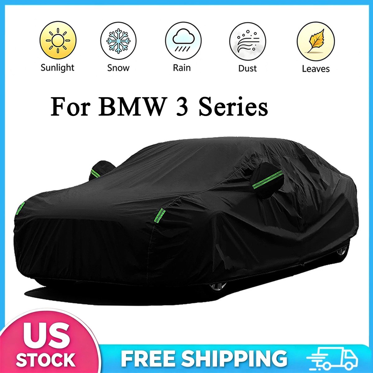 Full Car Cover Waterproof Sun Protect For BMW 3 Series 320i 325i 328i 330i 335i