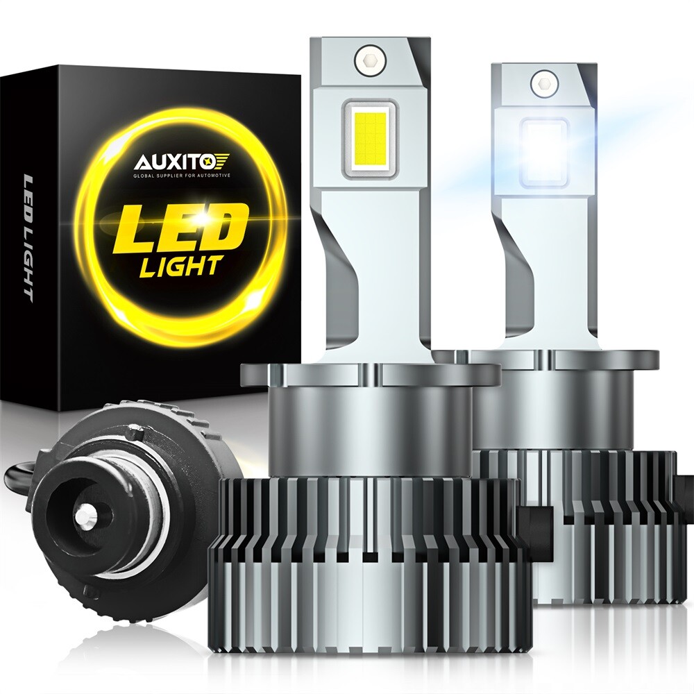 AUXITO D2S D2R LED Headlight Bulbs High Low Beam Conversion Kit HID TO LED White