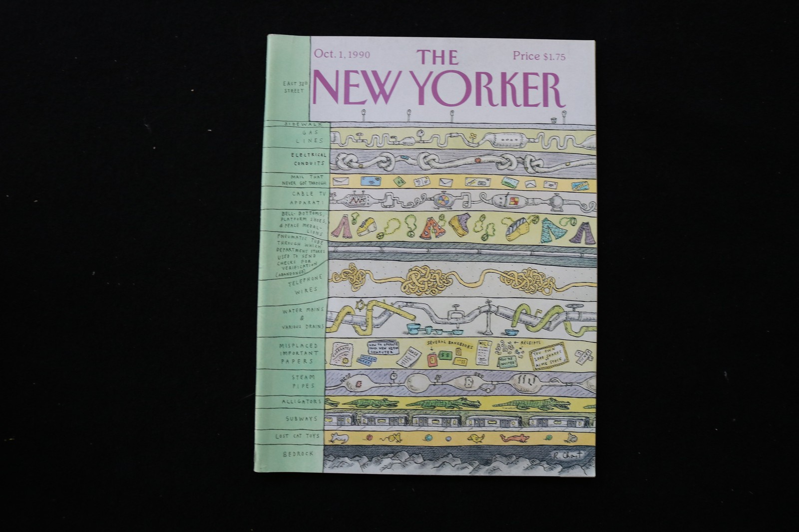 1990 OCTOBER 1 NEW YORKER MAGAZINE - GREAT ILLUSTRATED COVER - NY 3360