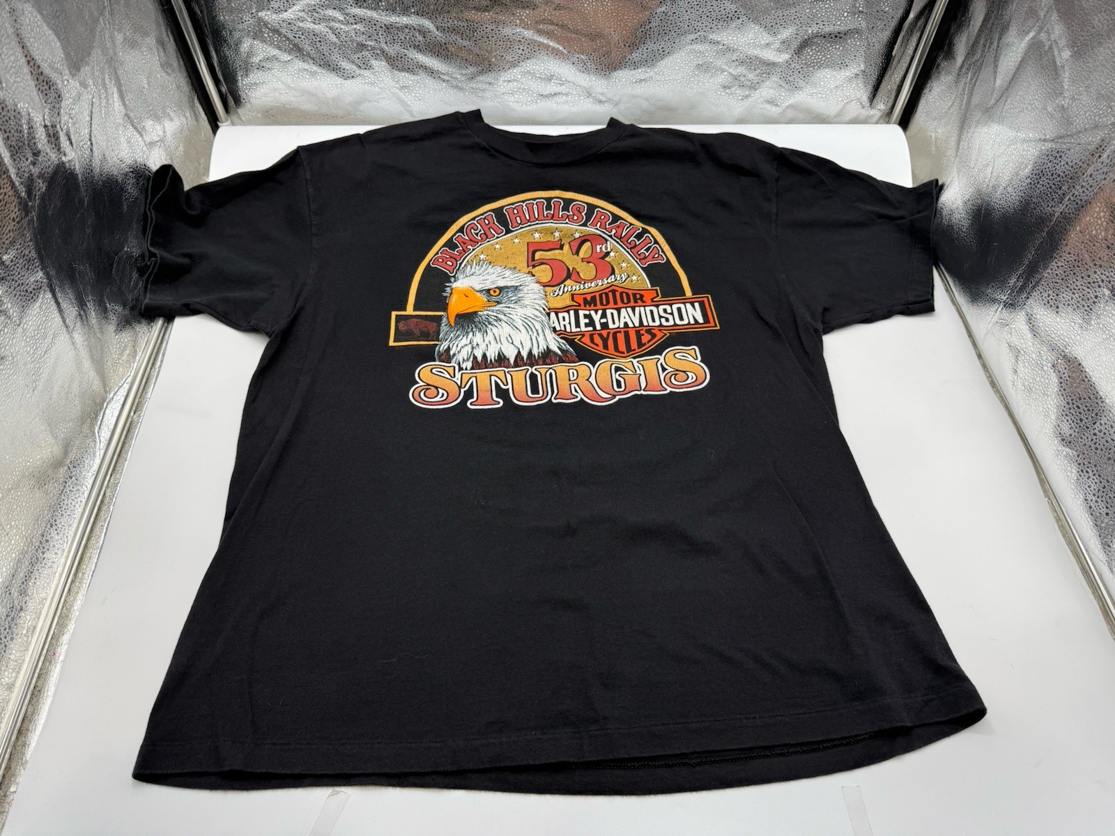 Vintage Harley-Davidson Sturgis 53rd 1990 Anniversary Black Hills Rally Eagle Xl Vintage Harley-Davidson Sturgis 53rd 1990 Anniversary Black Hills Rally Eagle Xl