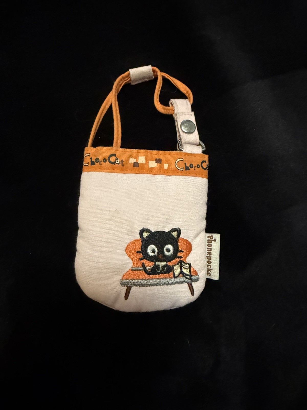 Vintage Sanrio Chococat Phone Pocket Mini Clip On Purse Accessory Kawaii Y2K Vintage Sanrio Chococat Phone Pocket Mini Clip On Purse Accessory Kawaii Y2K